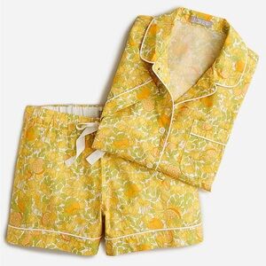 J. Crew Lemon Print Pajama Set NWT